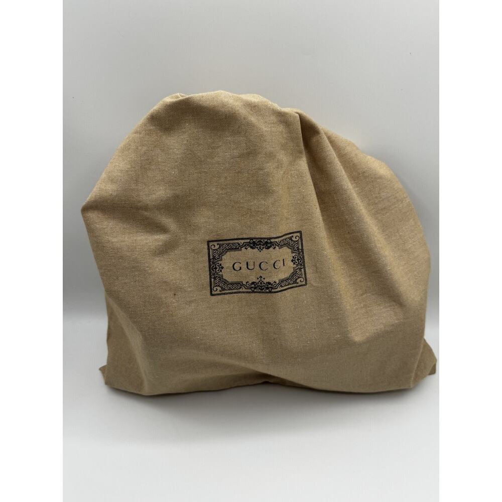 Authentic Gucci GG Monogram Hobo Bag Beige Tan Canvas Leather Iconic G Hardware - Picture 16 of 16